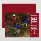 クリスマスの挨拶 シーズンカード (正面/裏面)