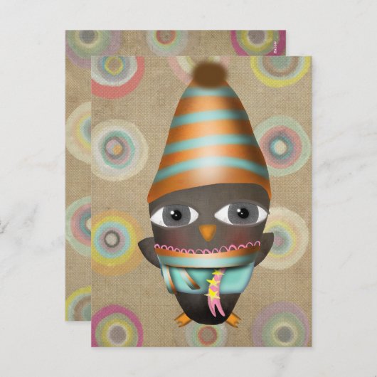 クリスマスの挨拶 シーズンポストカード (正面/裏面)