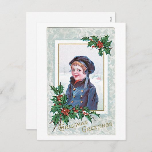 クリスマスの挨拶 シーズンポストカード (正面/裏面)