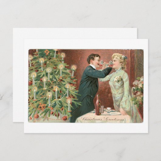 クリスマスの挨拶 シーズンポストカード (正面/裏面)