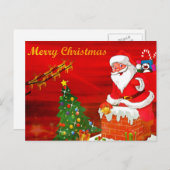クリスマスの挨拶 シーズンポストカード (正面/裏面)