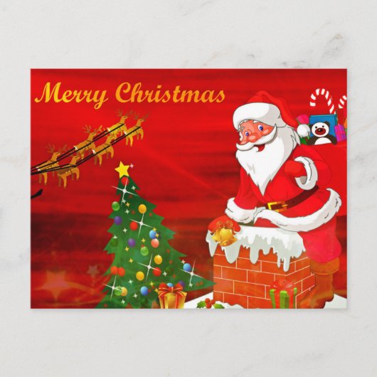 クリスマスの挨拶 シーズンポストカード (正面)