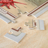 クリスマスの挨拶 ジグソーパズル (側面)