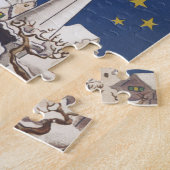 クリスマスの挨拶 ジグソーパズル (側面)