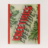 クリスマスの挨拶 ジグソーパズル (縦)