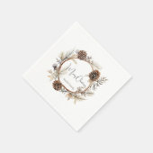 クリスマスの挨拶 スタンダードカクテルナプキン (角)