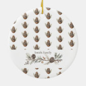 クリスマスの挨拶 セラミックオーナメント (裏面)