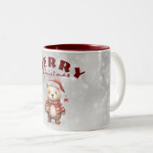 クリスマスの挨拶 ツートーンマグカップ (正面右)