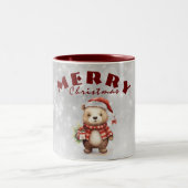 クリスマスの挨拶 ツートーンマグカップ (中央)