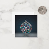 クリスマスの挨拶 ノートカード (正面/裏面インサイチュ)