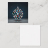 クリスマスの挨拶 ノートカード (正面/裏面)