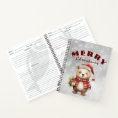 クリスマスの挨拶 ノートブック (内部)