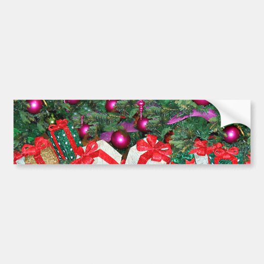 クリスマスの挨拶_ バンパーステッカー (正面)
