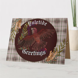 クリスマスの挨拶 パープルフィンチ カード