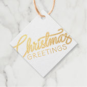 クリスマスの挨拶 フェイバータグ (正面)