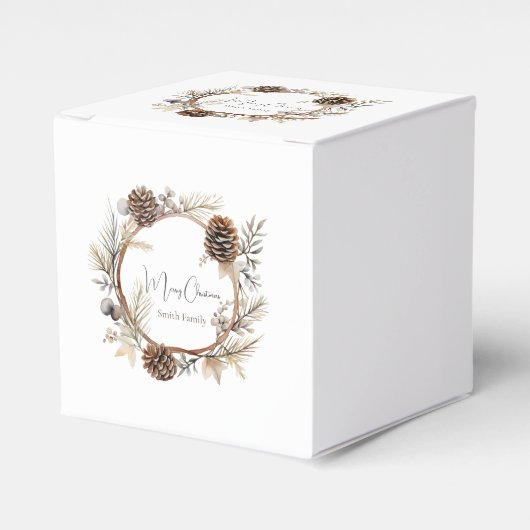 クリスマスの挨拶 フェイバーボックス (正面サイド)