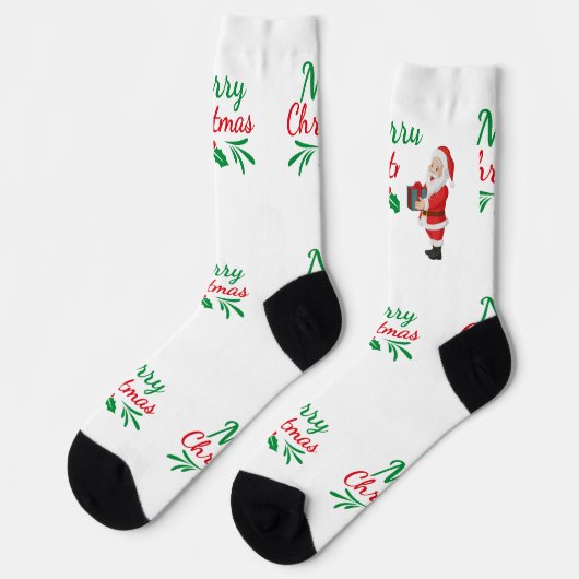 クリスマスの挨拶 プレミアムクルーソックス ソックス (左)