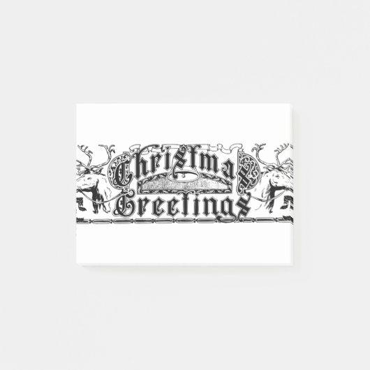 クリスマスの挨拶 ポストイット (正面)