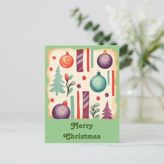 クリスマスの挨拶 ポストカード (スタンド正面)