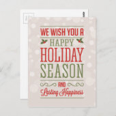 クリスマスの挨拶 ポストカード (正面/裏面)