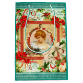 クリスマスの挨拶 ミディアムペーパーバッグ (正面)