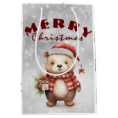 クリスマスの挨拶 ミディアムペーパーバッグ (正面)