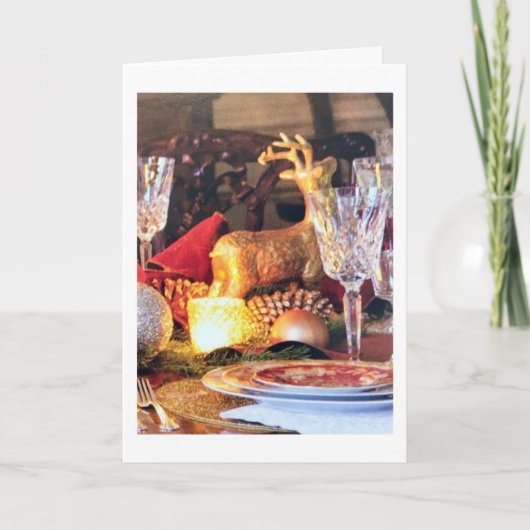 クリスマスの挨拶 – 友情と続く カード (正面)