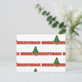 クリスマスの挨拶 / 招待の休暇 ポストカード (スタンド正面)