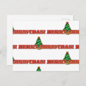 クリスマスの挨拶 / 招待の休暇 ポストカード (正面/裏面)