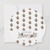 クリスマスの挨拶 招待状 (裏面)