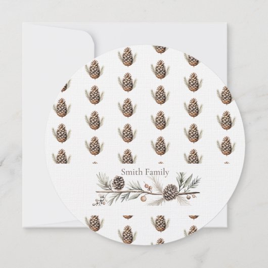 クリスマスの挨拶 招待状 (裏面)