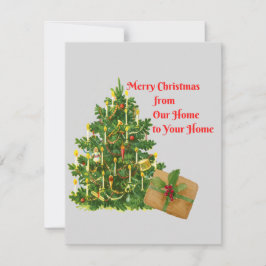 クリスマスの挨拶 私たちの家からあなたの家へ 心のこもった シーズンカード