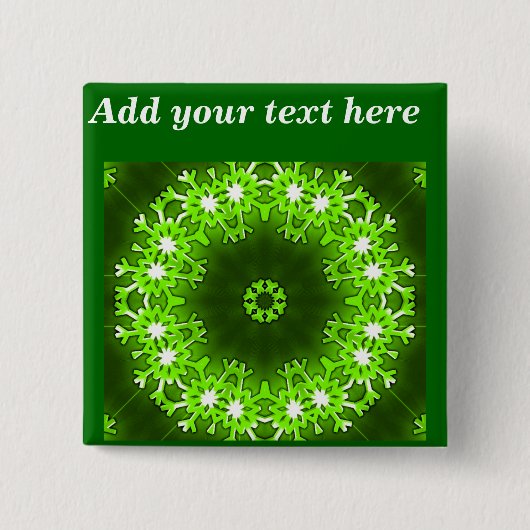 クリスマスの挨拶_ 缶バッジ (正面)