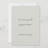 クリスマスの挨拶！ |金ゴールドグリッター星 ノートカード (裏面)