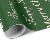 クリスマスの挨拶(金ゴールド) ラッピングペーパー (ロールコーナー)