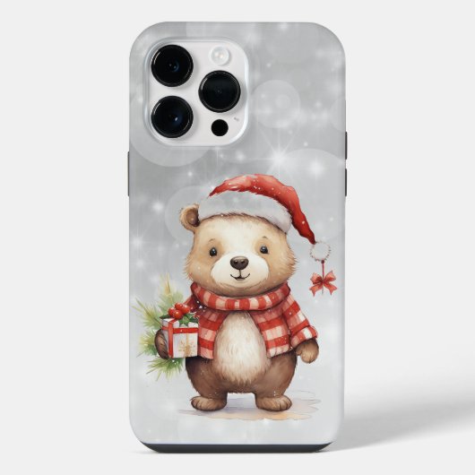 クリスマスの挨拶 iPhoneケース (裏面)