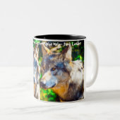 クリスマスの挨拶Old Gobble Gobble ツートーンマグカップ (正面右)