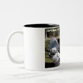 クリスマスの挨拶Old Gobble Gobble ツートーンマグカップ (左)