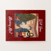 クリスマスの提案 – 私と結婚してくれる？彼に ジグソーパズル (横)