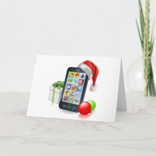 クリスマスの携帯電話 シーズンカード
