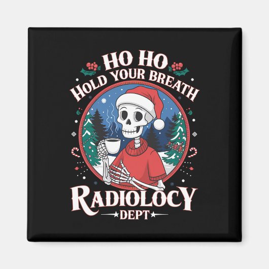 クリスマスの放射線技師 スケルトン X線技師 CT MRI マグネット (正面)