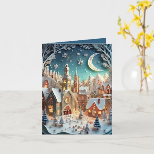 クリスマスの故郷 カード (黄色い花)