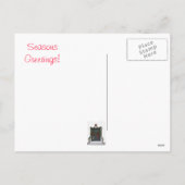 クリスマスの教会ドア シーズンポストカード (裏面)