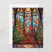 クリスマスの教会聖域 シーズンポストカード (正面/裏面)