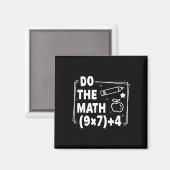 クリスマスの数学を解く 面白い 67 ジョーク Pemdas 先生 マグネット (正面/裏面)
