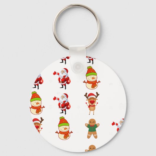クリスマスの数学ジョーク キーホルダー (正面)