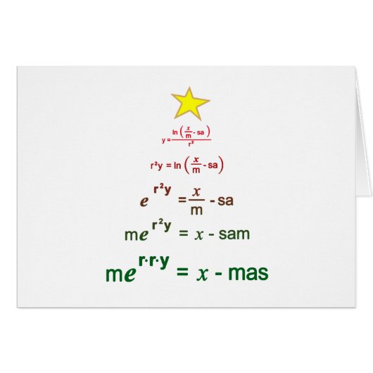 クリスマスの数学 (正面横)