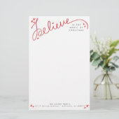 クリスマスの文房具の魔法で信じて下さい 便箋 (スタンド正面)