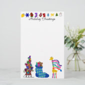 クリスマスの文房具 便箋 (スタンド正面)