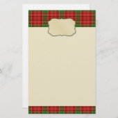 クリスマスの文房具 便箋 (正面/裏面)